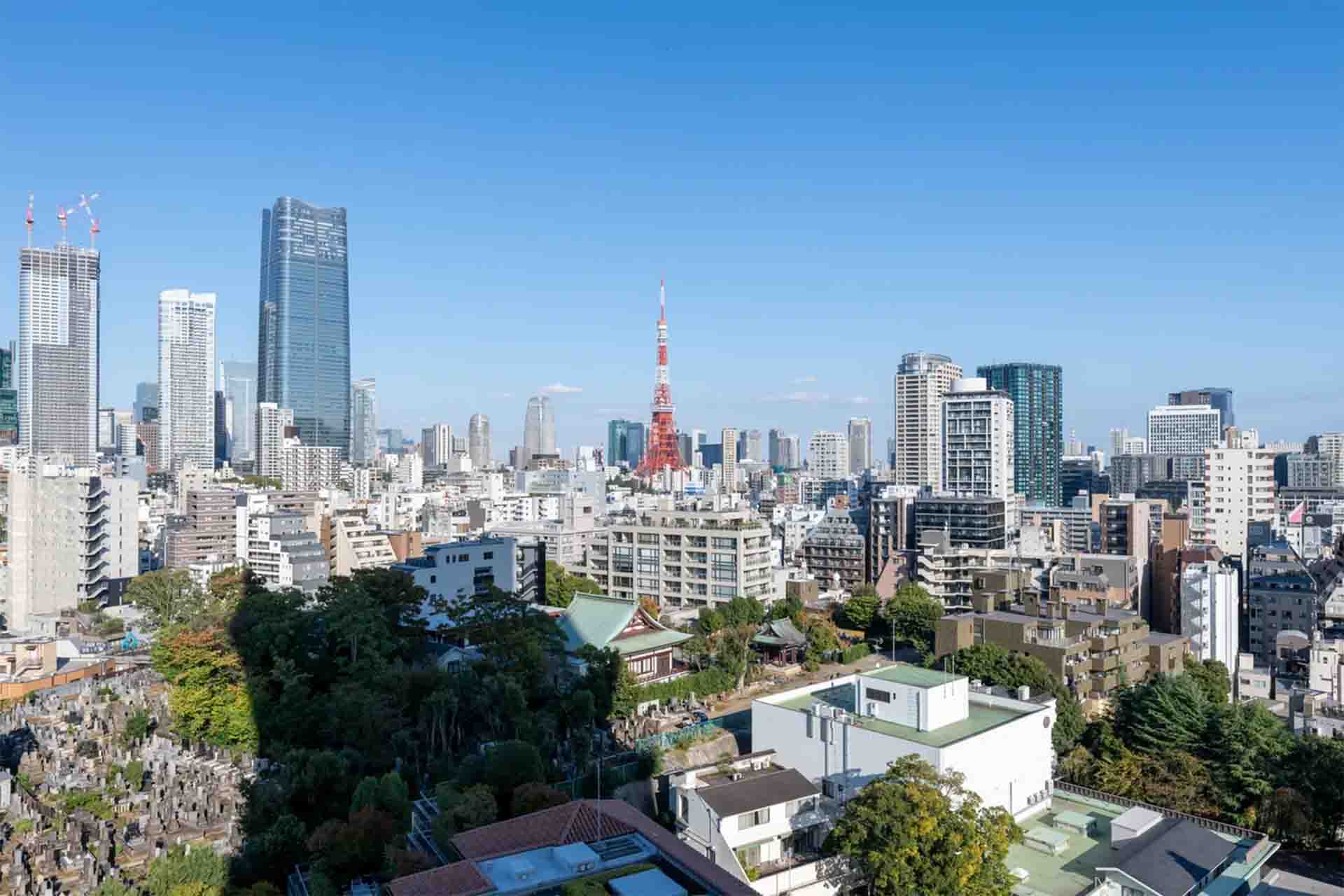 Motoazabu Hills Forest Tower view2.jpg