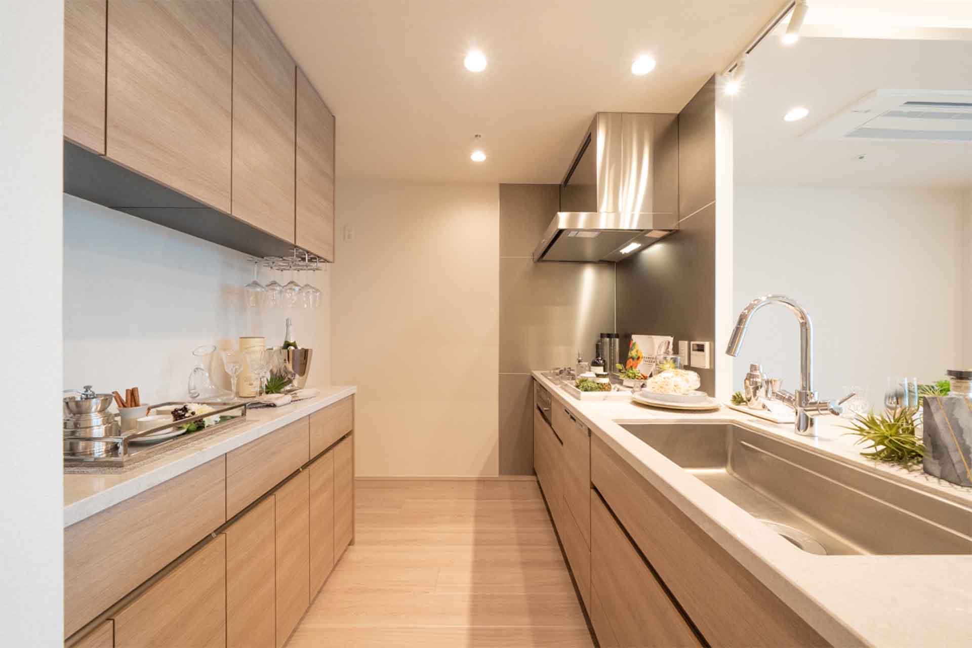 Shirokane The Sky Building E kitchen.jpg