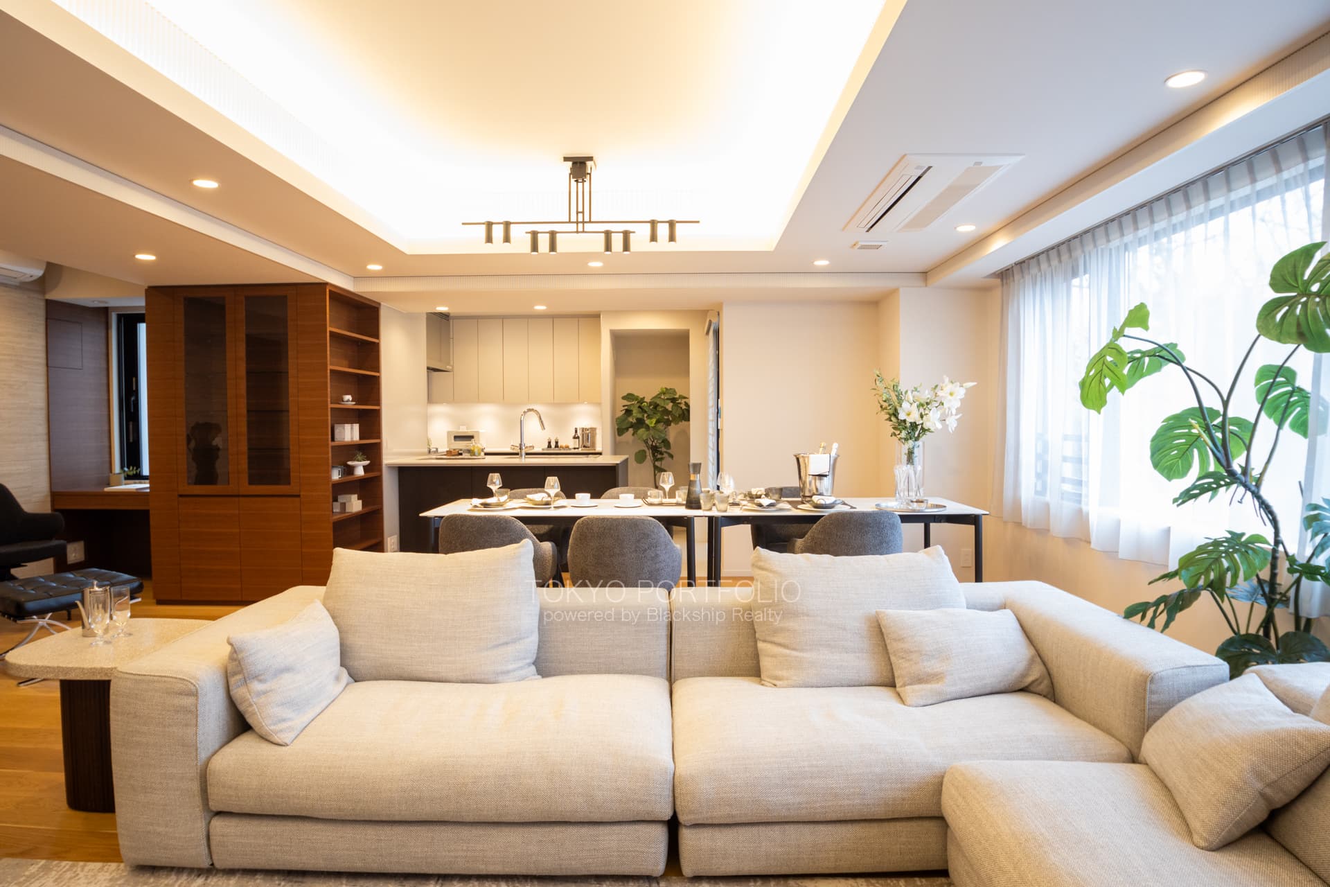 Park Le Jade Shirokane Residence 312 Living Room6.JPG