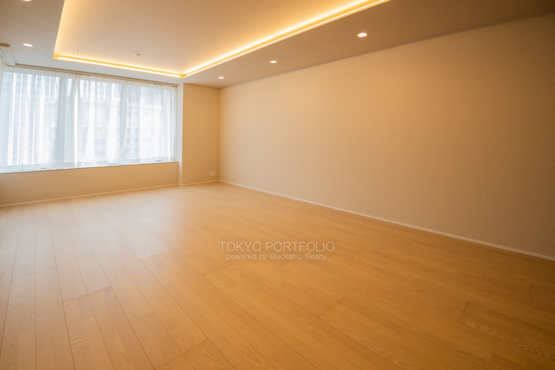 Park Court Toranomon Atago Tower 1805 Living Room.JPG