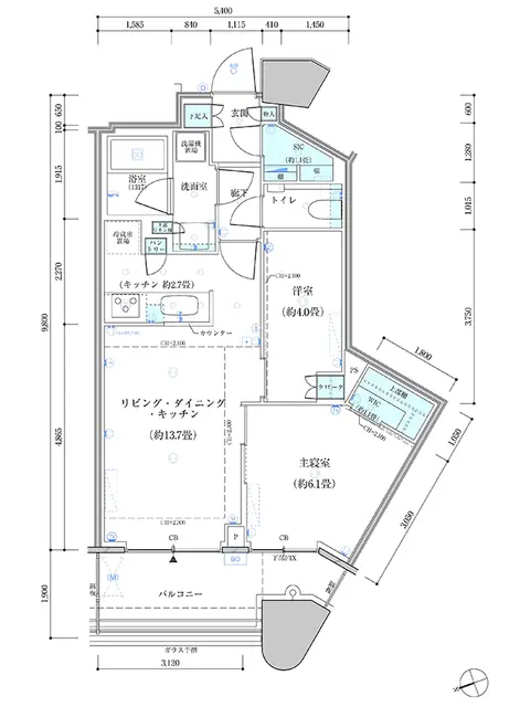 Park Tower Kachidoki 1309 1.webp