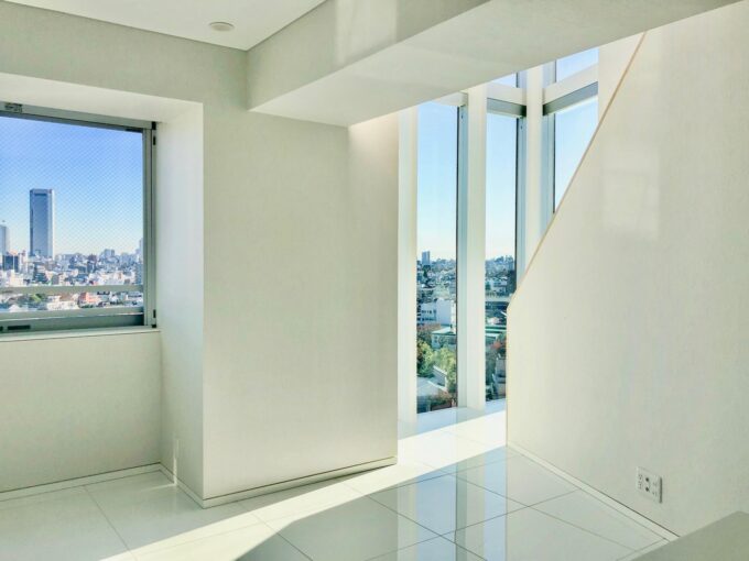 Nakano luxury apartment windows